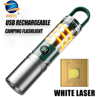 Powerful LED Flashlight USB Rechargeable Portable Super Light Torch Multi-functional Outdoor Emergency Camping Fishing Lantern