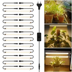 1-12 adet LED şeritler yetiştirme lambası tam spektrum güneş ışığı Phytolamp sebze bitki için 220V 30/50cm LED bar ışık büyümeye yol açtı 2.7W 6W