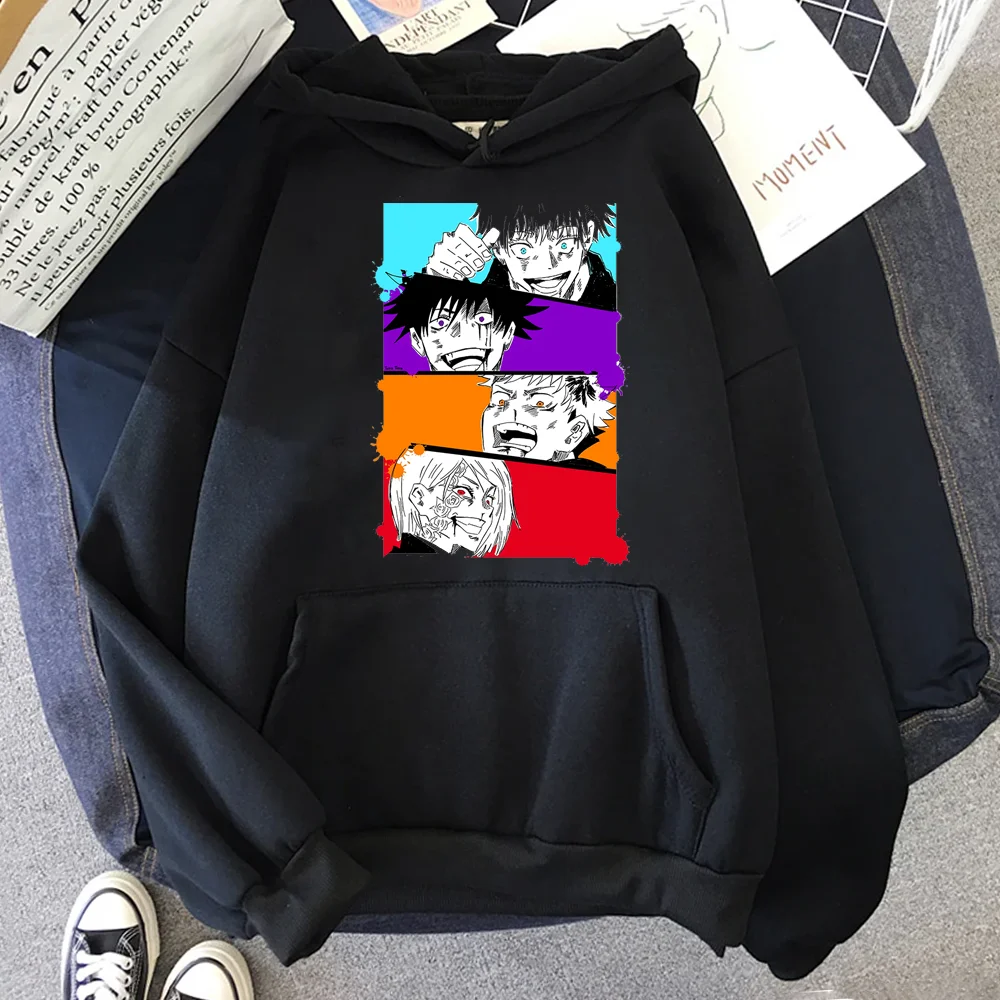 Autunno inverno nuovo divertente cartone animato giapponese stampa grafica felpe Unisex Harajuku Streetwear Casual donna pullover felpe