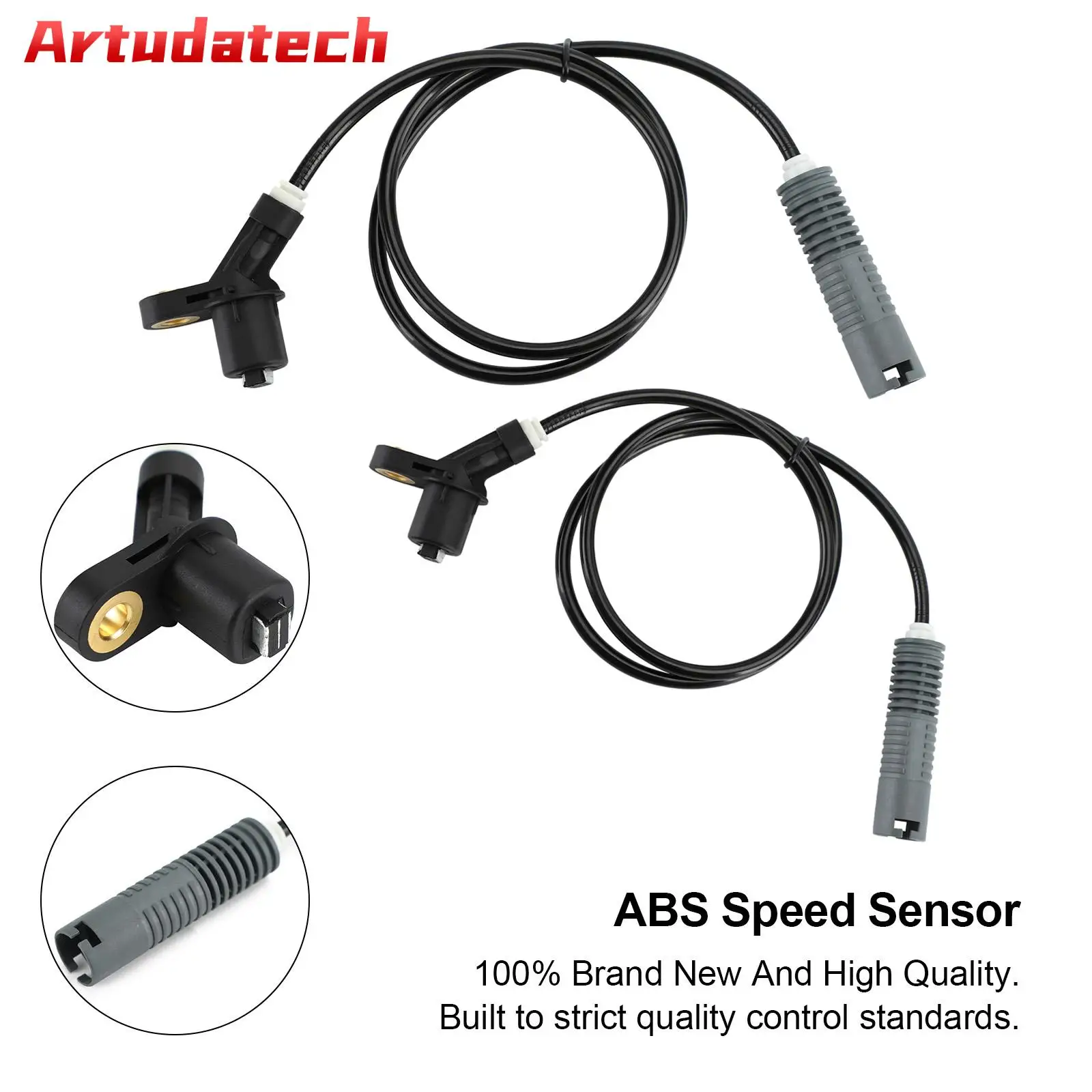 Artudatech 2× Rear L&R ABS Speed Sensor 34521182067 for BMW 3-ER E36 316 - 328 + M3 Car Accessories