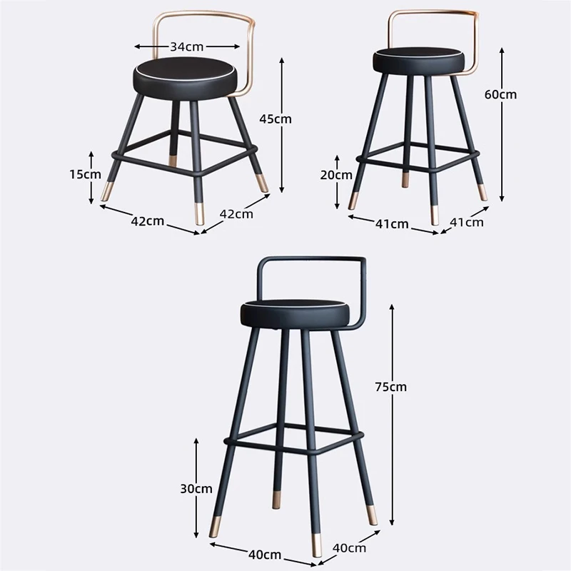 Taburete de mostrador moderno, silla de Bar de diseño con envío gratis para cocina, tocador, recepción, Chaises Salle Manger, muebles para el hogar