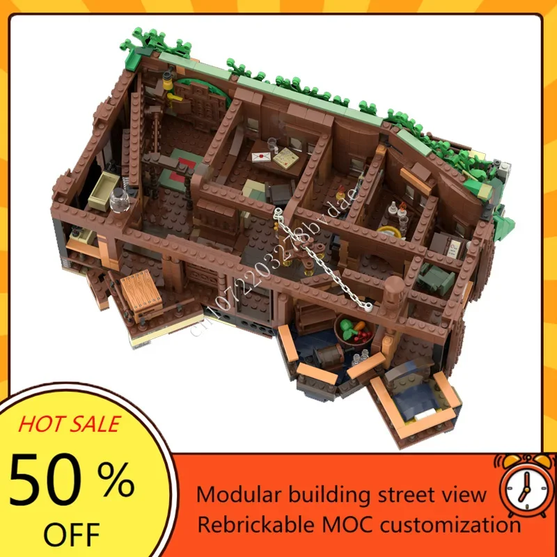 2011PCS โมดูลาร์กระเป๋าโมดูลาร์ MOC Creative Street View รุ่นปรับแต่งปริศนาสถาปัตยกรรม DIY การศึกษาประกอบของเล่นของขวัญ