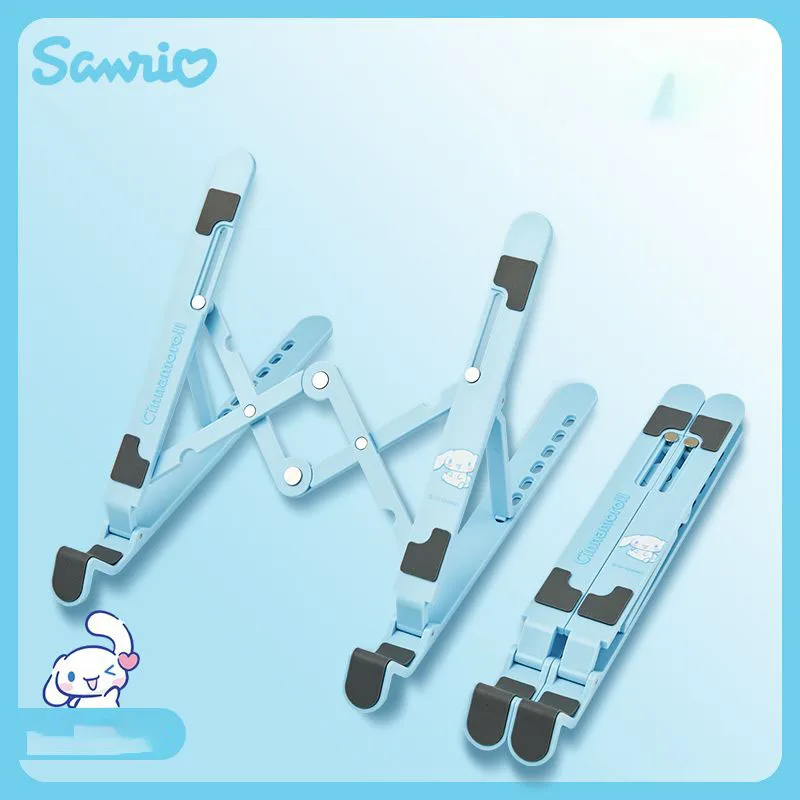 

Sanrio Hello Kitty Kuromi My Melody Cinnamoroll Durable Foldable Laptop Stand Adjustable Notebook Holder Portable Desk Riser