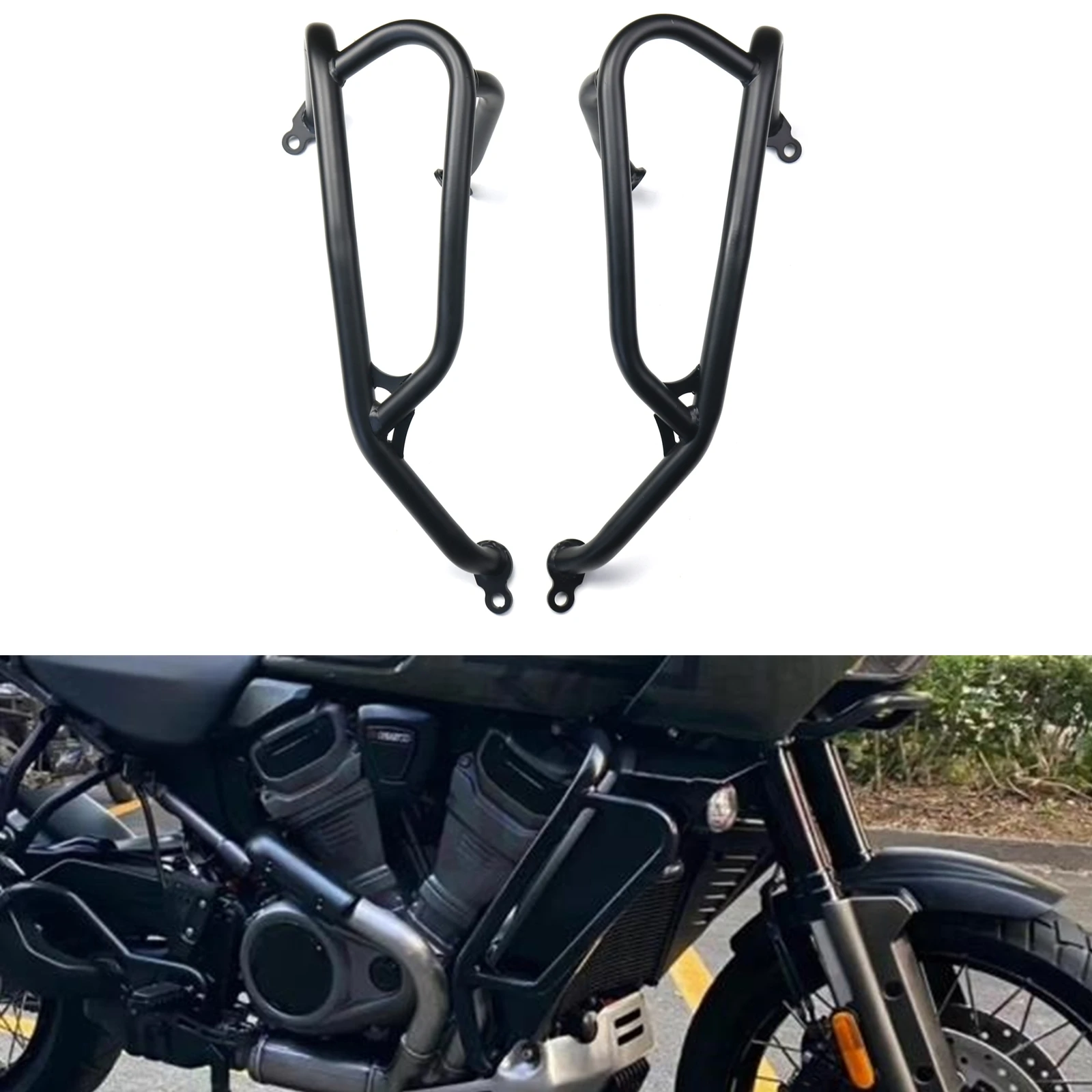 

Motorcycle Engine Guard Crash Bar Bracket Protector Kit For Harley Davidson Pan America 1250 RA1250S 2021-2023