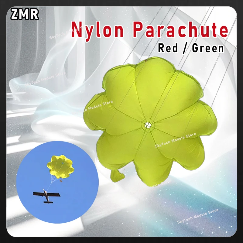 ชุดปล่อยร่มชูชีพไนลอน FPV น้ำหนัก 6-8 กก. คุณภาพสูง - พร้อมเชือกคล้อง อุปกรณ์ป้องกันการลงจอดสำหรับเครื่องบินบังคับวิทยุ