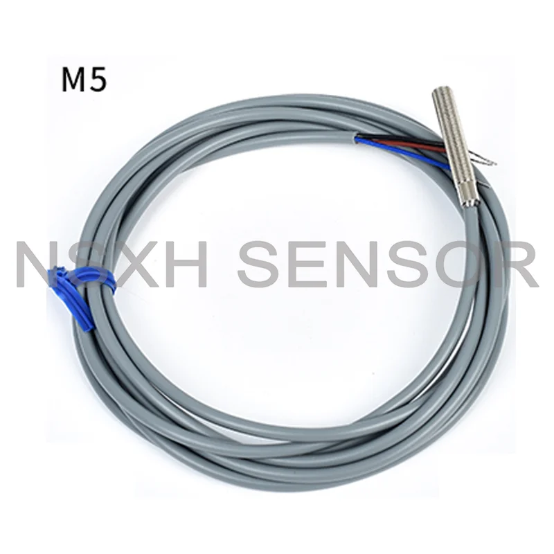 

5PCS M4 M5 M6 Inductive Proximity Switch Sensor 3 Wire DC10-30V 500HZ 100mA Detecting Distance 1mm NPN PNP