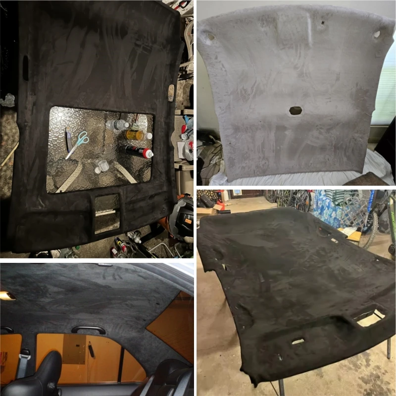 

Suede Headliner Fabric with Foam Backed Auto Headliner Replacement Material Car Roof Interior Liner Ceiling Upholstery Fabric