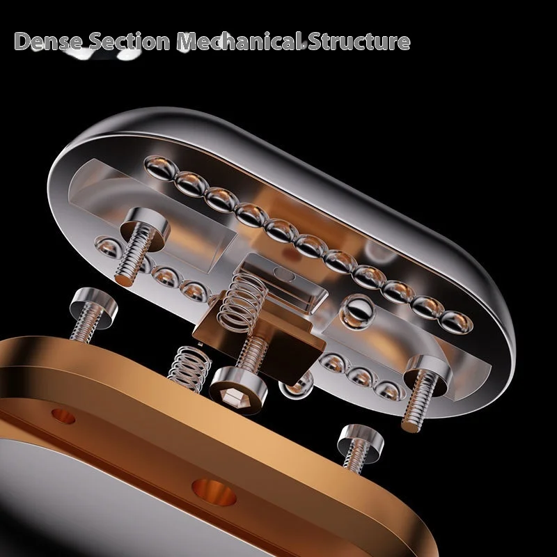 EDC Mechanical Push Coin Metal Stress Relief Toy Fidget Spinner Handheld Coin Pushing Sound Relief Toy Toy For Stress Relief
