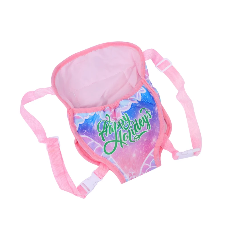 Puppen rucksack für 43cm Puppen Mini Trage tasche Baby geboren Anzug geeignet 18 Zoll Puppen Mädchen Geburtstags geschenk Puppen tasche