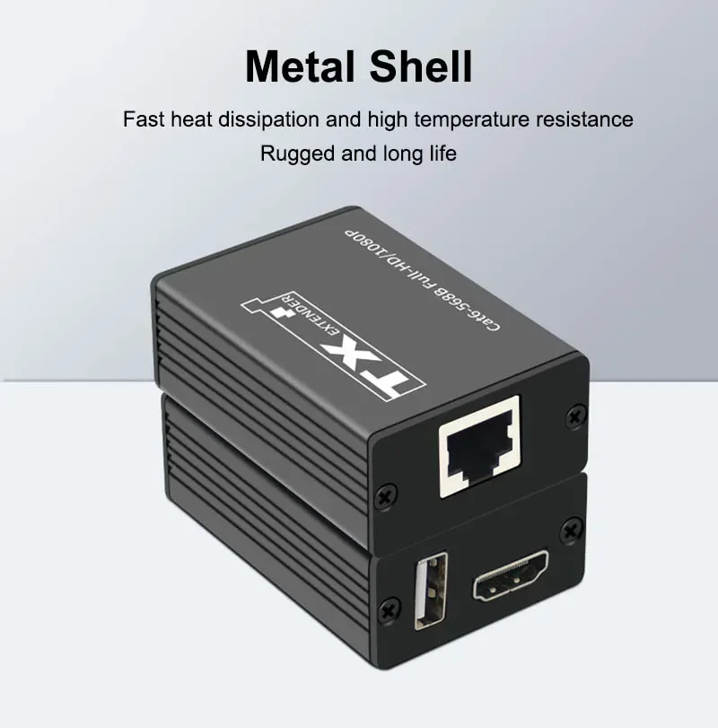 

30M USB KVM HDMI Extender Over Rj45 Cat6 Ethernet Network Cable Video Converter for NVR DVR Recorder Laptop PC To TV Monitor
