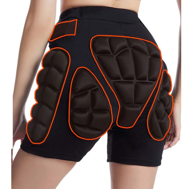 Anti-Fall Hip Protection Pants Unisex Hip Butt Padded Short Pants Roller Skating Ski Protective Equipment Outdoor Sports Hip Pad