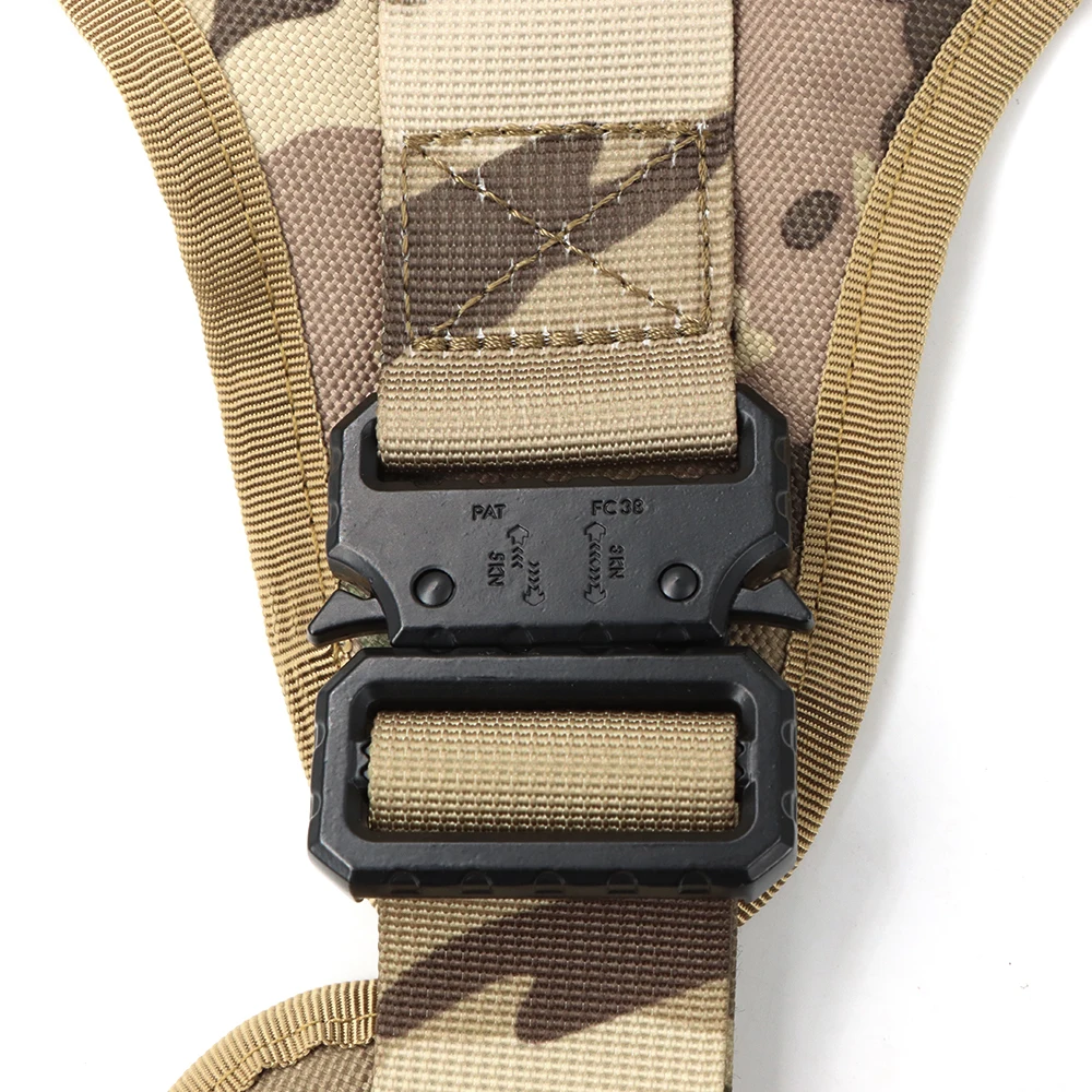Taktische große Hundegeschirr Leine Molle Beutel Haustier Golden Retriever Französische Bulldogge Trainingsweste Geschirre für Hundezubehör – Detail 5