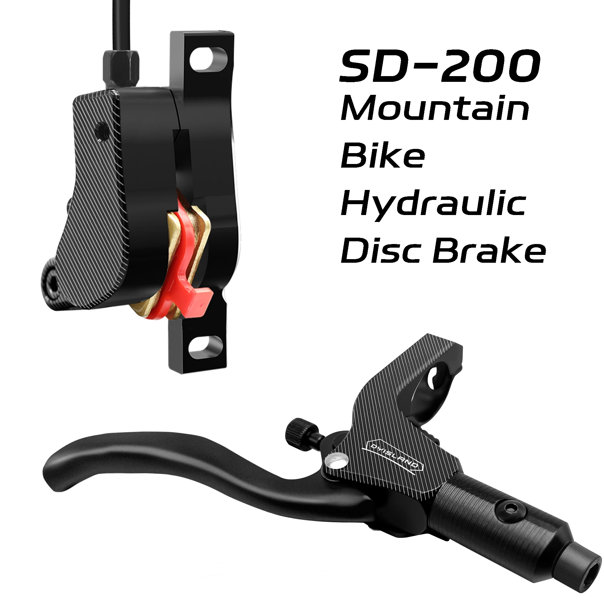 DYISLAND SD200 MTB Hydraulic Disc Brake Mountain Bike Hydraulic Disc Brake Front Rear Brake Calipers Bike Upgrade Accessories