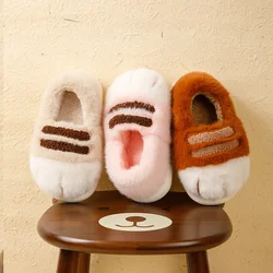 New arrival cat foot slippers women cushiony indoor outdoor shoes winter closed back kitty paw slipper woman animal claw shoes