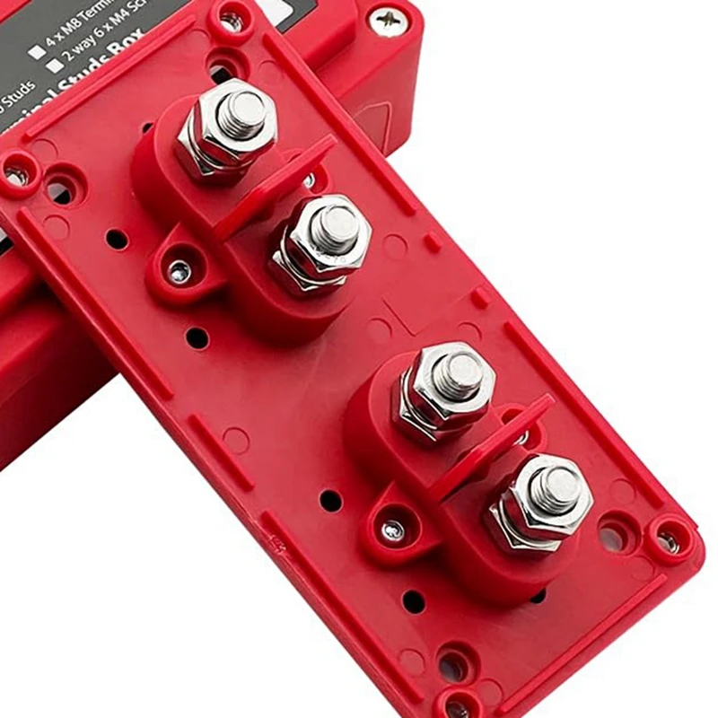 Imagem -05 - Bus Bar Power Distribution Block 300a Heavy Duty Design Módulo 1248v dc Busbar Box Conjunto com x m8 Terminal Studs Grupo 16 Polegada