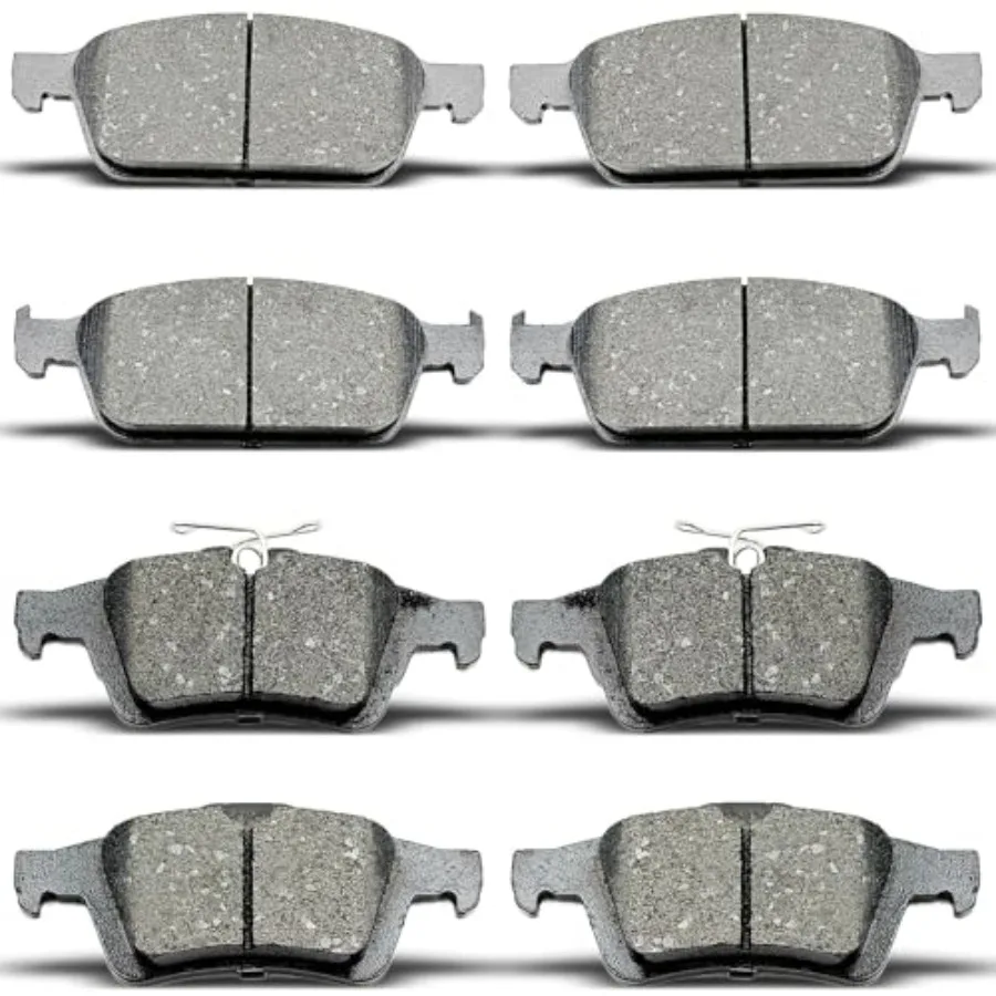 

D1564 D1645 8 шт. комплекты передних и задних керамических тормозных колодок для Escape 2013-2016 и 2014-2018 Transit Connect, высокопроизводительные тормозные колодки