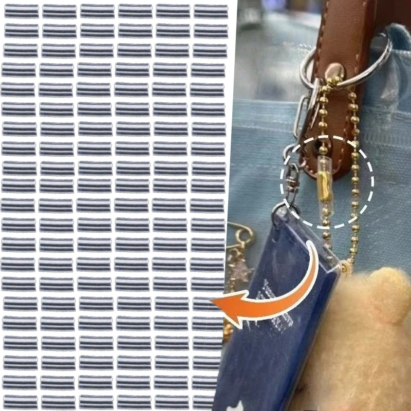 50 قطعة سلسلة المفاتيح الاكريليك مكافحة فقدان حامي غطاء صور بطاقة سلسلة قطرة قبل تنوعا مجوهرات الأزياء Accory لفصل الشتاء #1