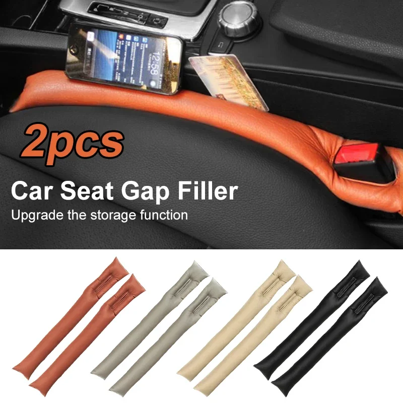 1/2pcs Car Seat Gap Filler Padding Leather Soft Side Seam Plug Leak-proof Filling Strip Car Accessories Interior Car Seat Cover