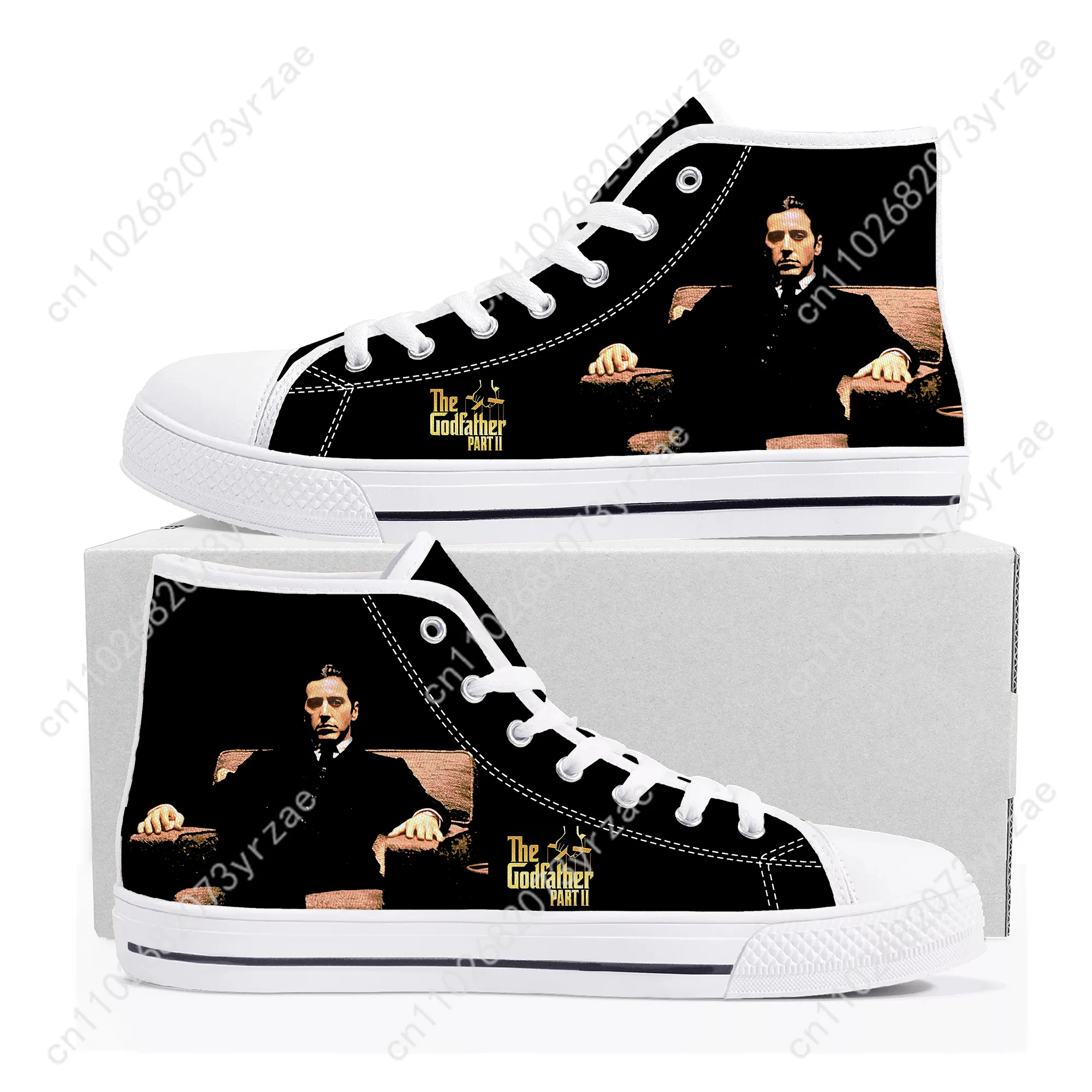 The Godfather Part II High Top High Quality Sneaker Mens Womens Teenager Canvas Sneaker Casual Patterns Shoe Customized Shoes