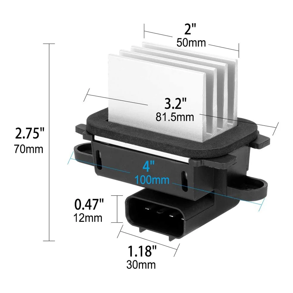 Módulo de Control de resistencia de Motor de soplador de CA de BL3Z-19E624-A, para Ford Lincoln BL3Z19E624A YH1829 YH-1829