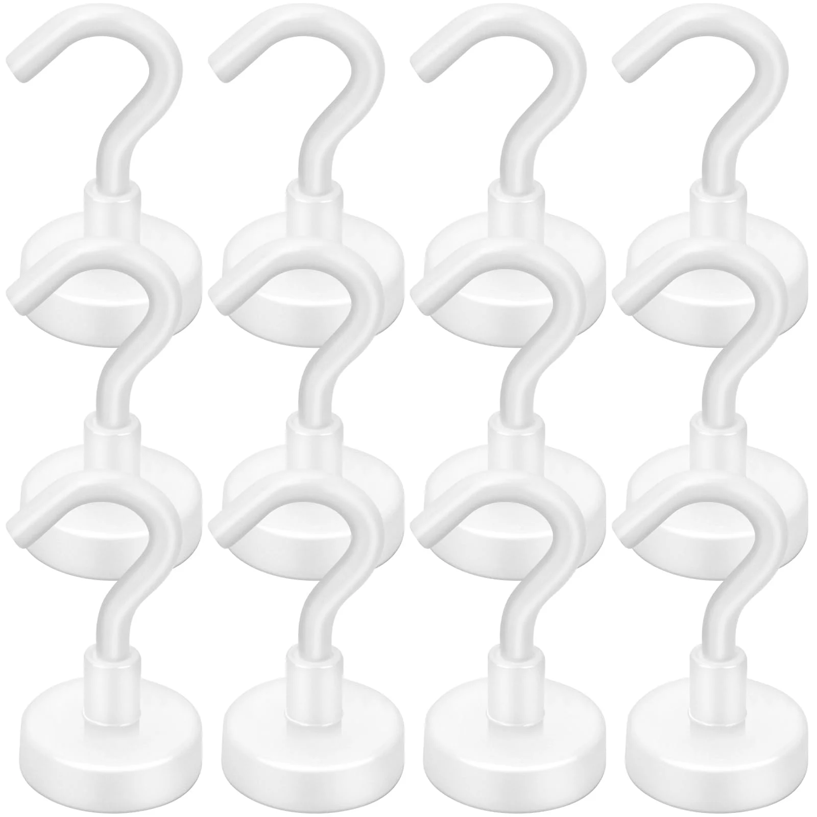 6pcs Multi-Color Magnetic Storage Hooks, Max 8lbs Weight Cap
