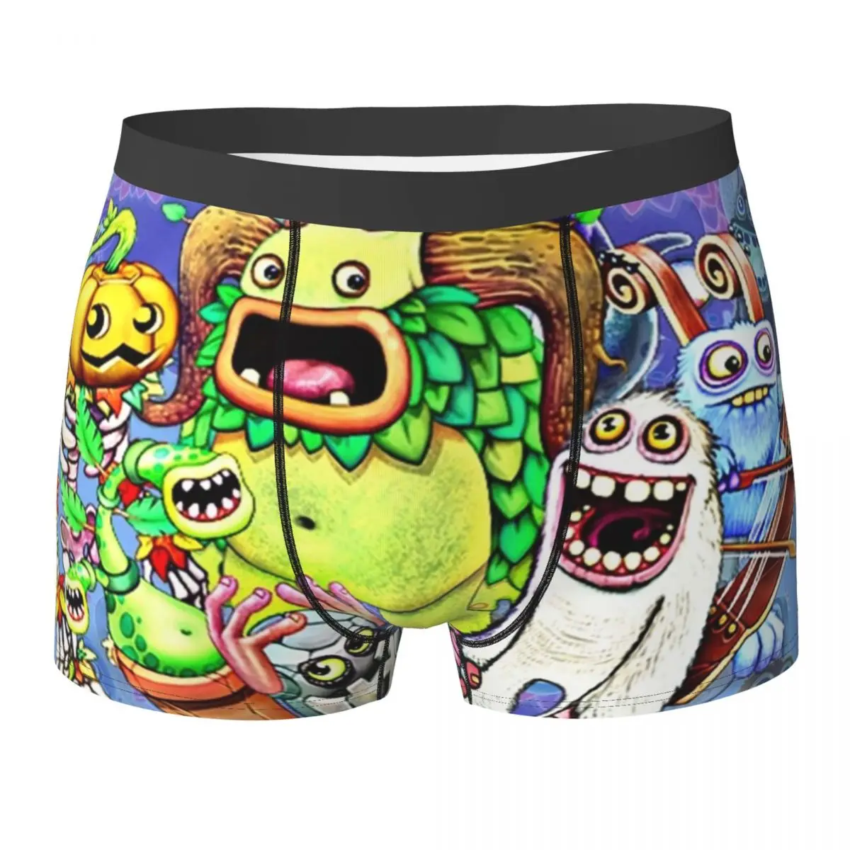 Boxer Underpants Shorts My Singing Monsters Characters Panties Men Ventilate Underwear for Homme Man Boyfriend Gifts