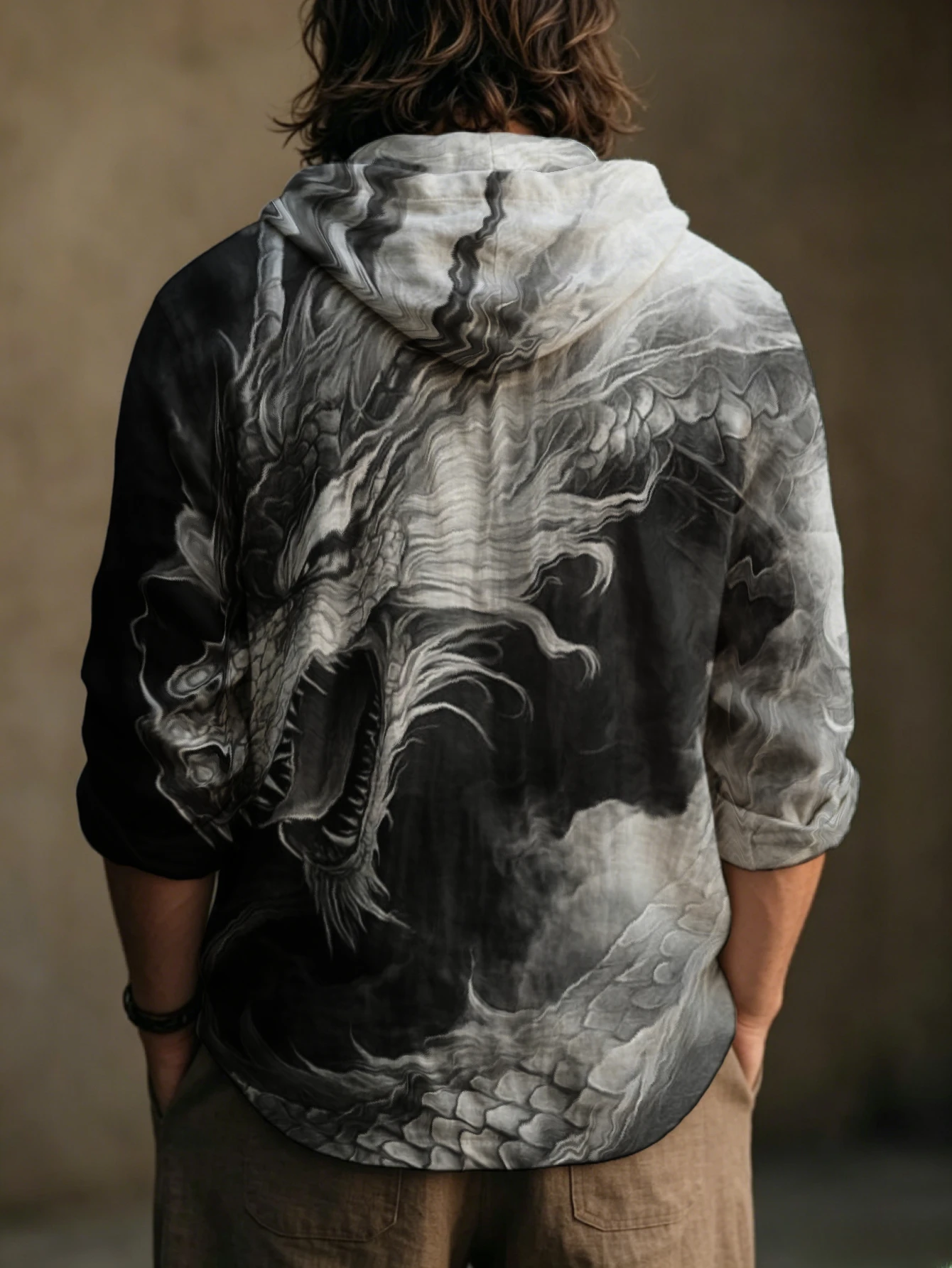 Herenshirt met drakenprint, ca - Jeans recensie en prijs
