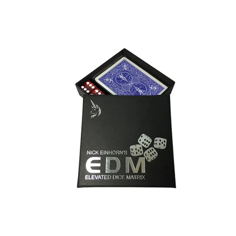 

Elevated Dice Matrix (EDM/Blue or Red) by Nicholas Einhorn Illusions Close up Magic Tricks Gimmick Dice Magician Toys Prediction