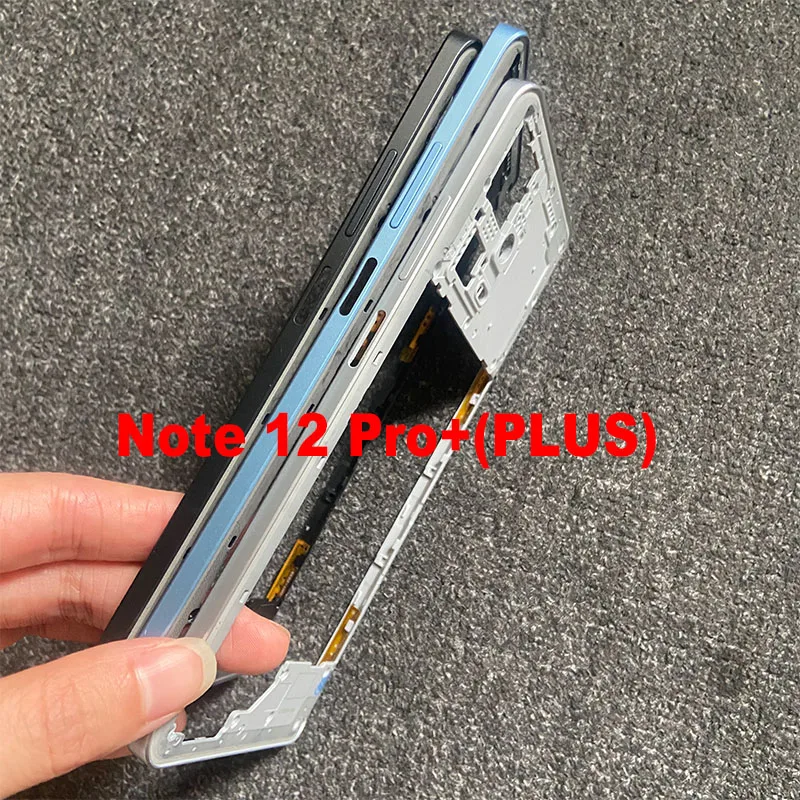 For Xiaomi Redmi Note 12 PRO + Plus 5G Middle Frame LCD Screen Front Frame Housing Bezel Chassis Plate Replacement