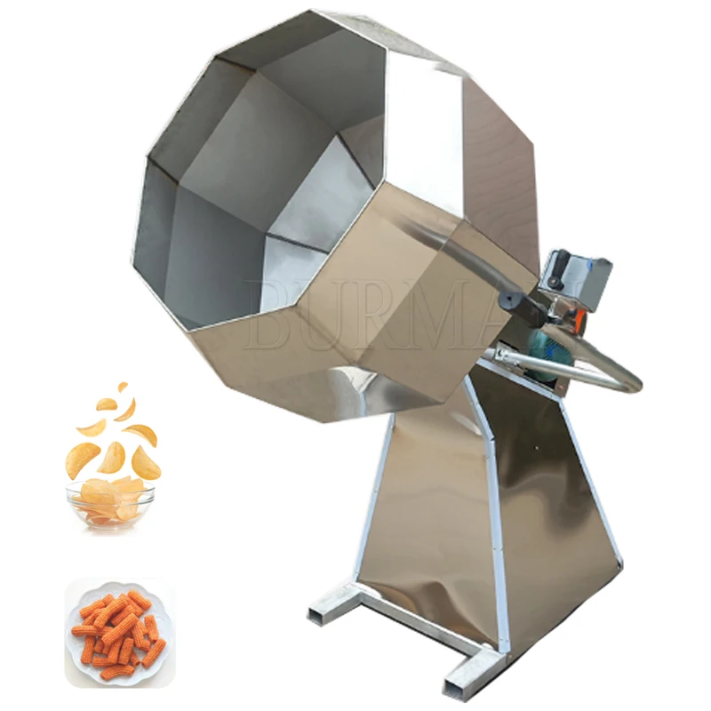 Small Octagonal Mixer Favor Blender Commercial Stainless Steel Seasoning Machine Octagon Spice Seasoning Barrel 220V