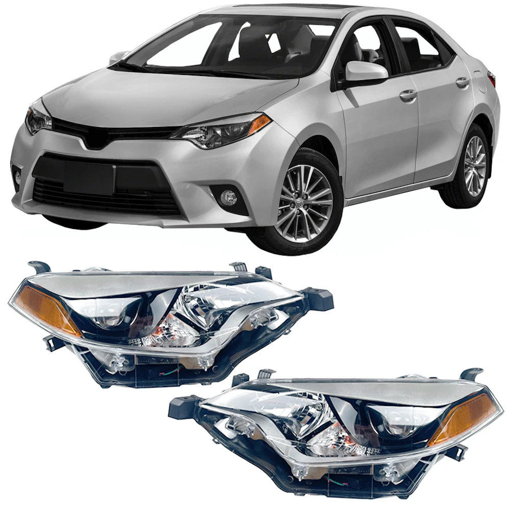 

Для 2014 2015 2016 Toyota Corolla фары лампа в сборе водитель пассажирская пара
