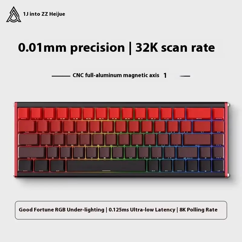 

Genuine Ajazz Alux68 Magnetic Axis Mechanical Keyboard All Aluminum Cnc Contour Line Wired Gaming Esports Customized Keyboard