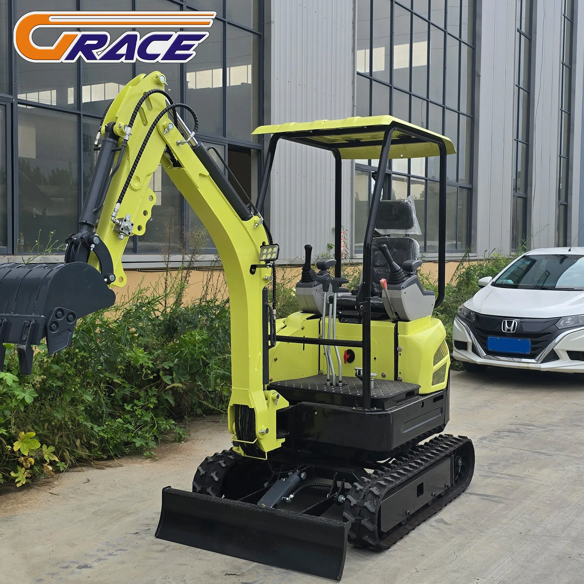 آلة الحفارة كوبوتا 1.8 طن 1 طن ديزل هيدروليكية صغيرة مايكرو الزاحف باجر حفار صغير #3