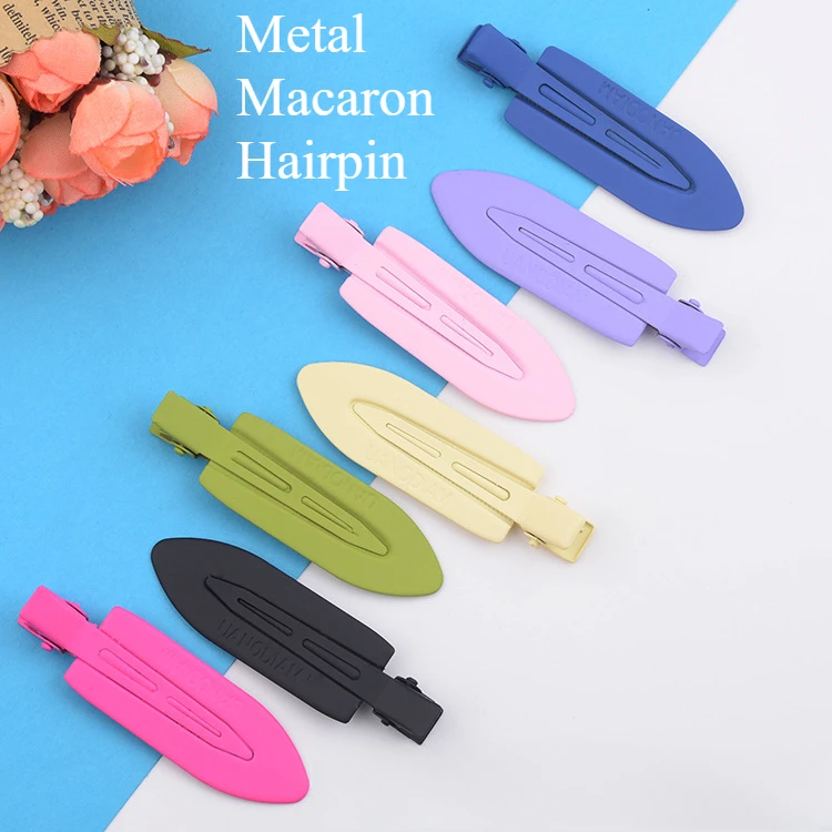 

Cartoon Macaron Hairpins DIY Cream Glue Hair Clip Metal Handmade Cream Glue Goo Card Accessories Girl's Gift