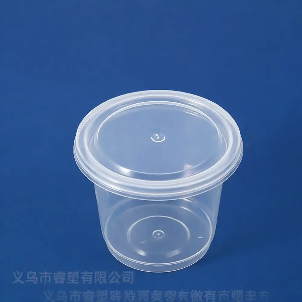 Portable Transparent Plastic Cups For Slime Storage DIY Craft Organizer Box Sealed Sorting Containers Supplies