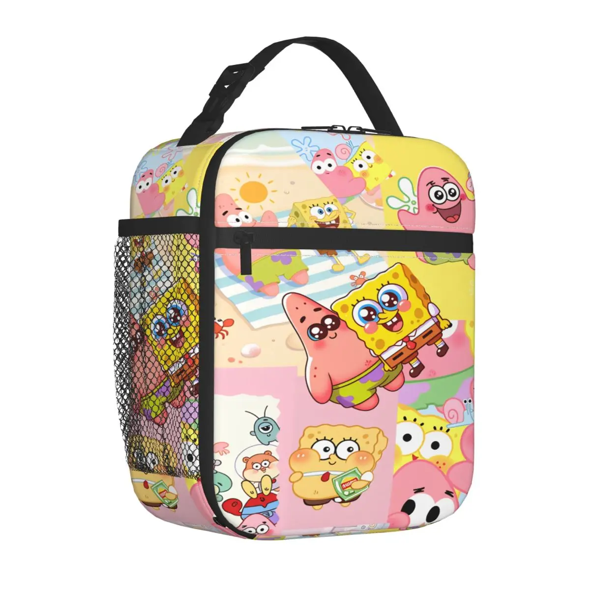 

Сумка для обеда S-Spongebobs, офисная сумка для обеда, детская сумка для обеда с эстетическим принтом, термосумка, портативная сумка-холодильник из оксфордской ткани