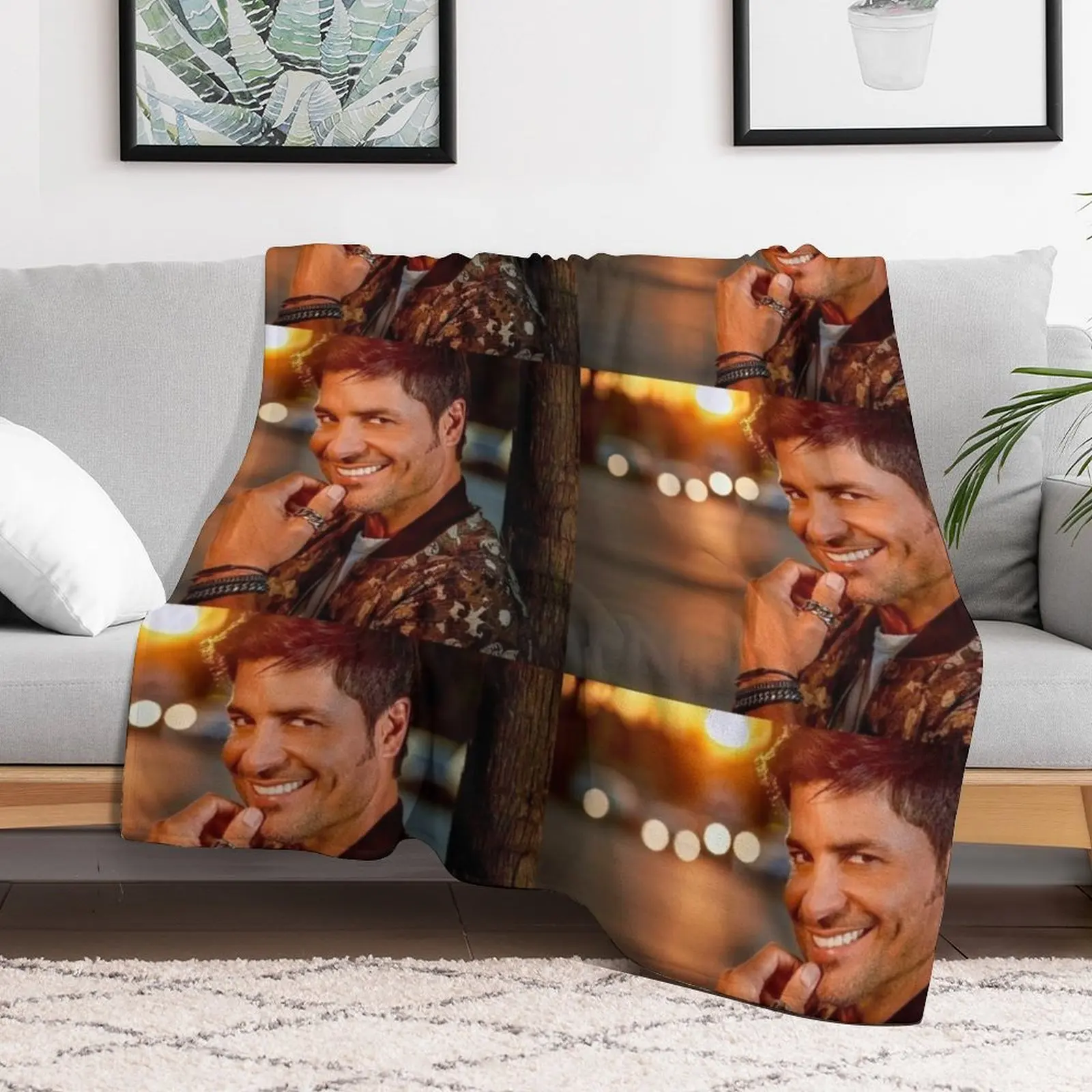 

chayanne classic photoshoot Throw Blanket Thins Designers Thermal Beach Blankets