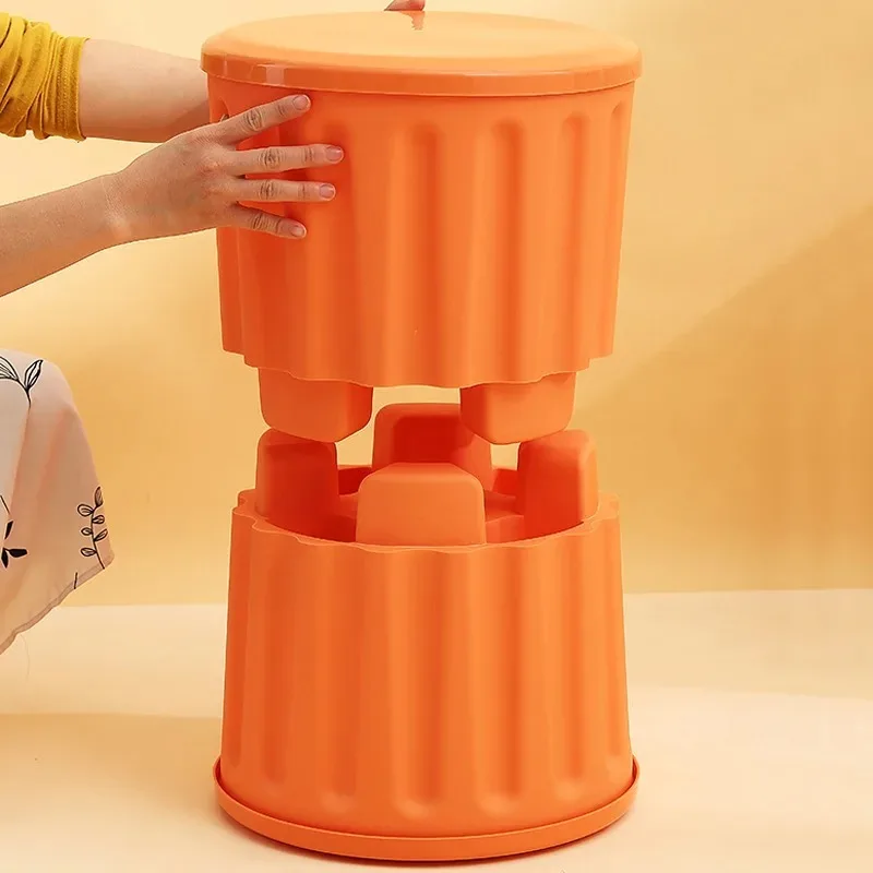 Outdoor Storage Stool Stackable Foldable Plastic Seat Toy Organizer Adult Multifunctional Garden Patio Bench Banco Furniture