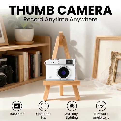 Imagen 2 del producto Nueva cámara Digital Retro grabadora de vídeo 1080P luz de relleno LED pantalla IPS de 0,96 pulgadas vídeos portátiles cámara mochila Accesorios