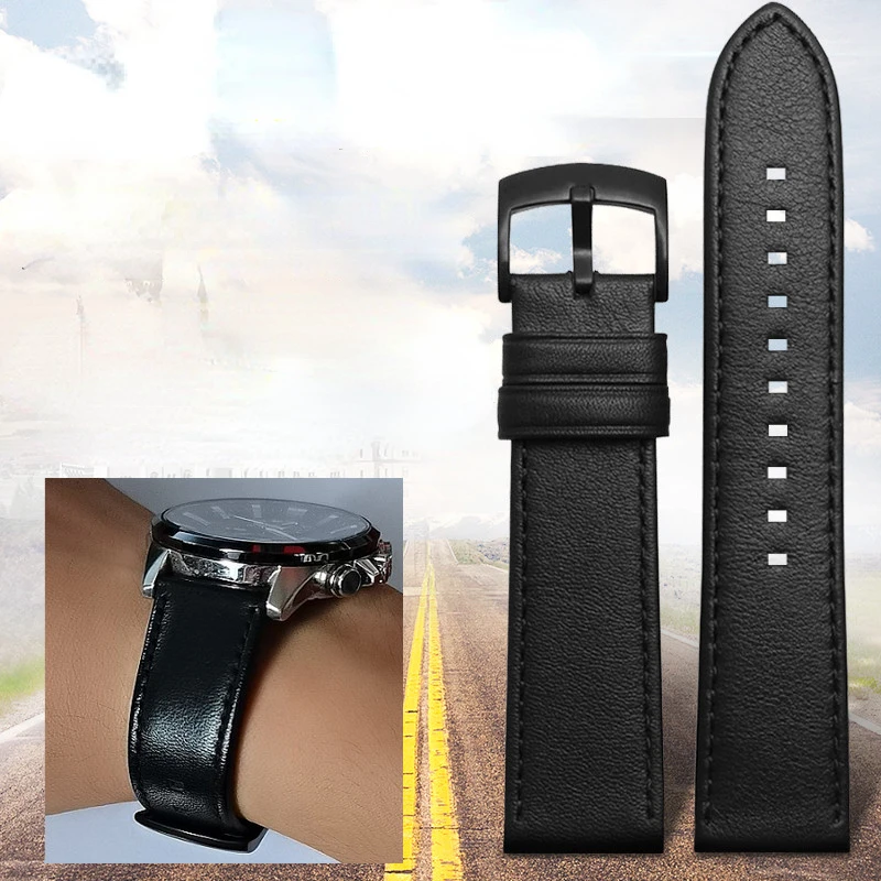 Genuine Leather Watch Strap for Armani Watch Strap Ar2074 Ar1970 Ar1828 Ar1973 Men\'s Watch Band Accessories 22mm Wristband