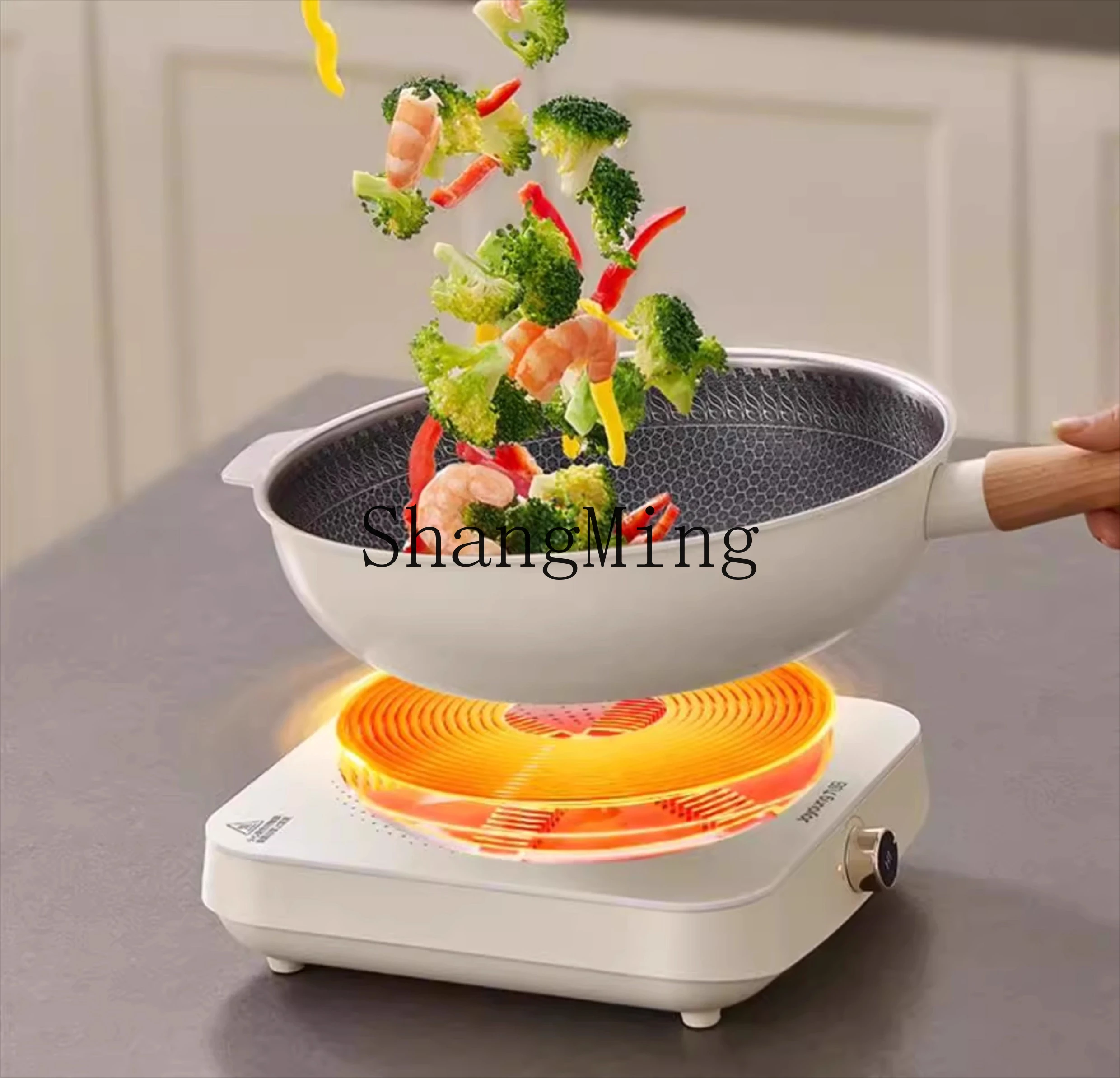 ZYY piccolo wok domestico integrato set completo di stufa a batteria stufa elettromagnetica