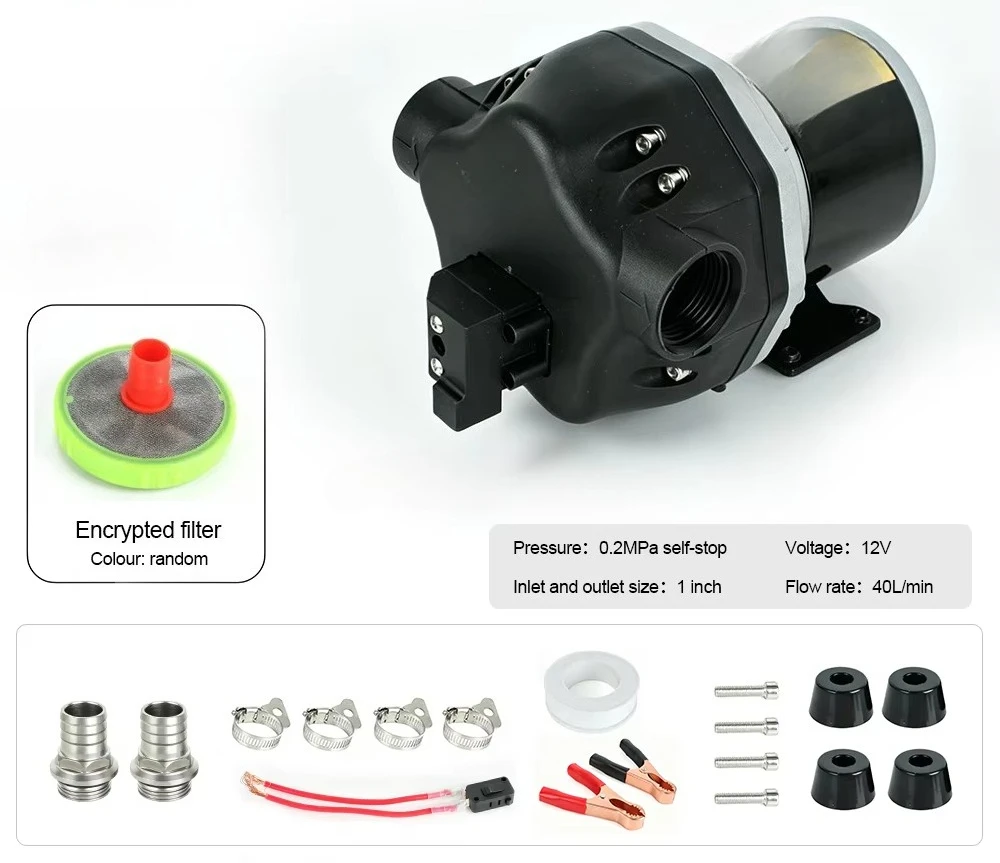 Transfer Pump Agricultural Sprayer  Pressure Switch  Chemical Resistant  Self-Priming Diaphragm  12V Water