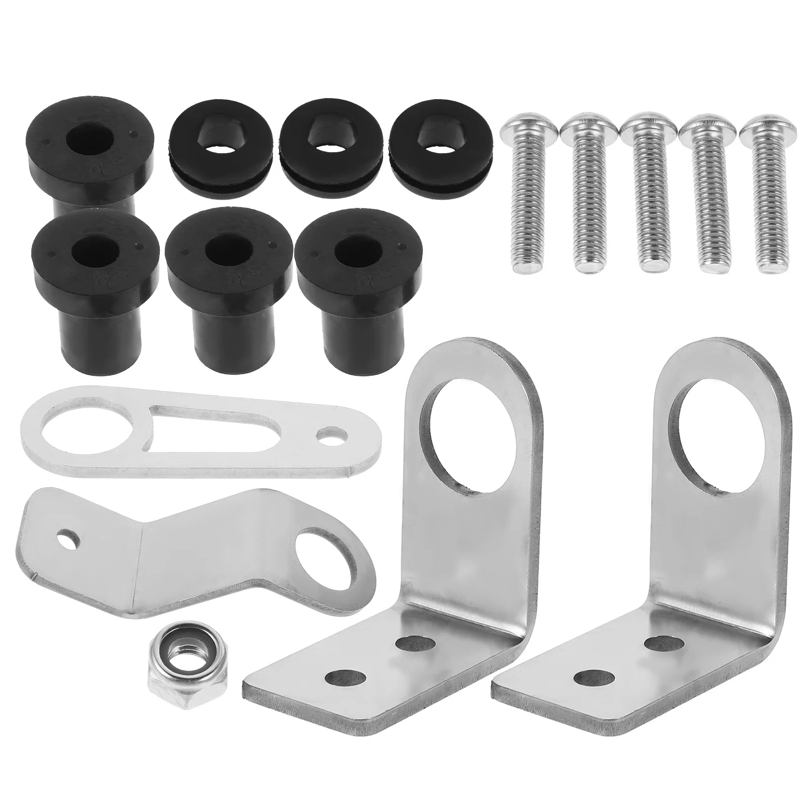 

1Set Radiator Support Bracket Kit Metal Durable Mounting Bracket for Car Radiator Modification Cooling Enhanced Car Accessories