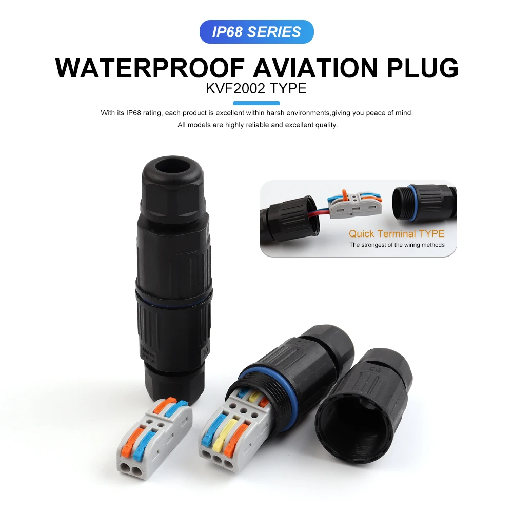 IP68 Waterproof Electrical Cable Connector, Outdoor 2/3 Way Junction Box, Waterproof Wire Connectors with Replaceable Lever Wire image 2