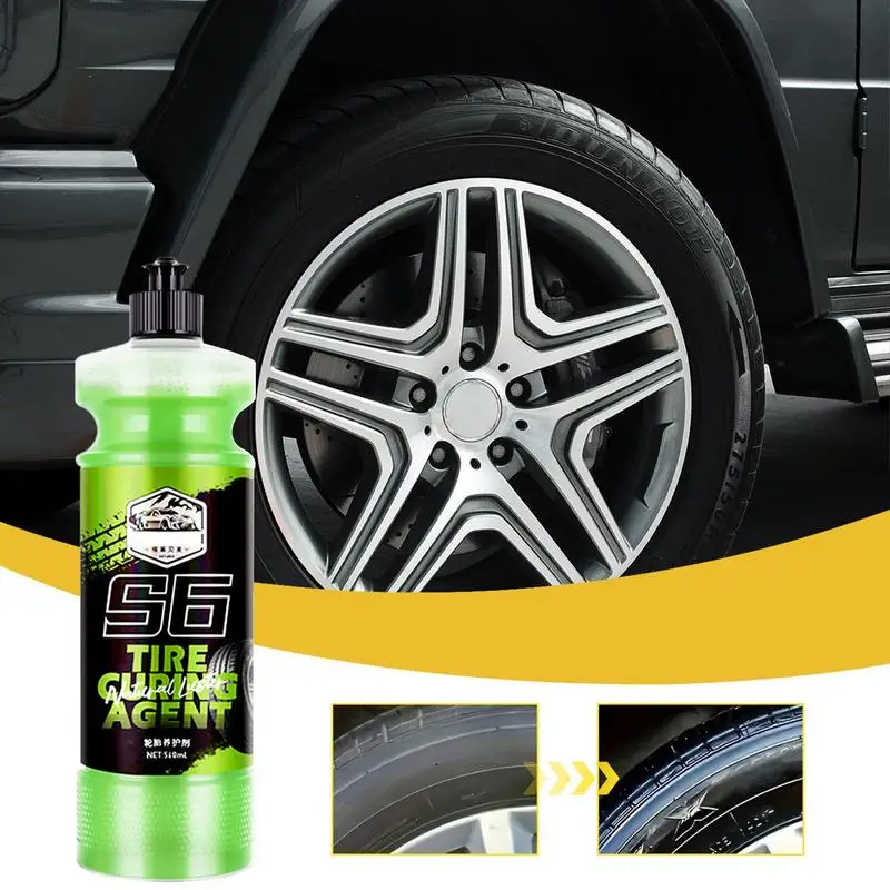 Car Tire Gloss Coating Tire Coating High Gloss Shine Tire Dressing Non-Greasy Waterproof Tire Care Wheel Cleaner For Tire