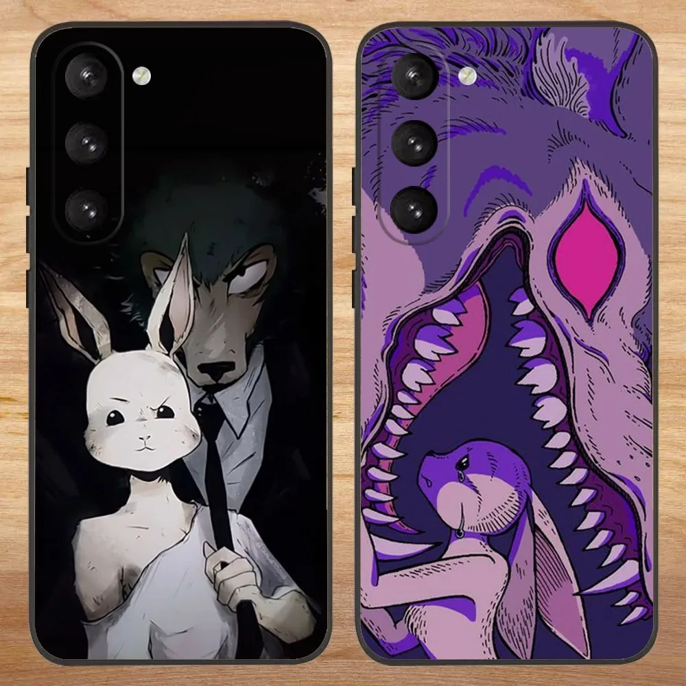 B-Beastars Phone Case For Samsung S23,23,22,30,21,10,9,Note20 Ultra,Lite,Ultra,5G,Plus,FE,Black Soft Case