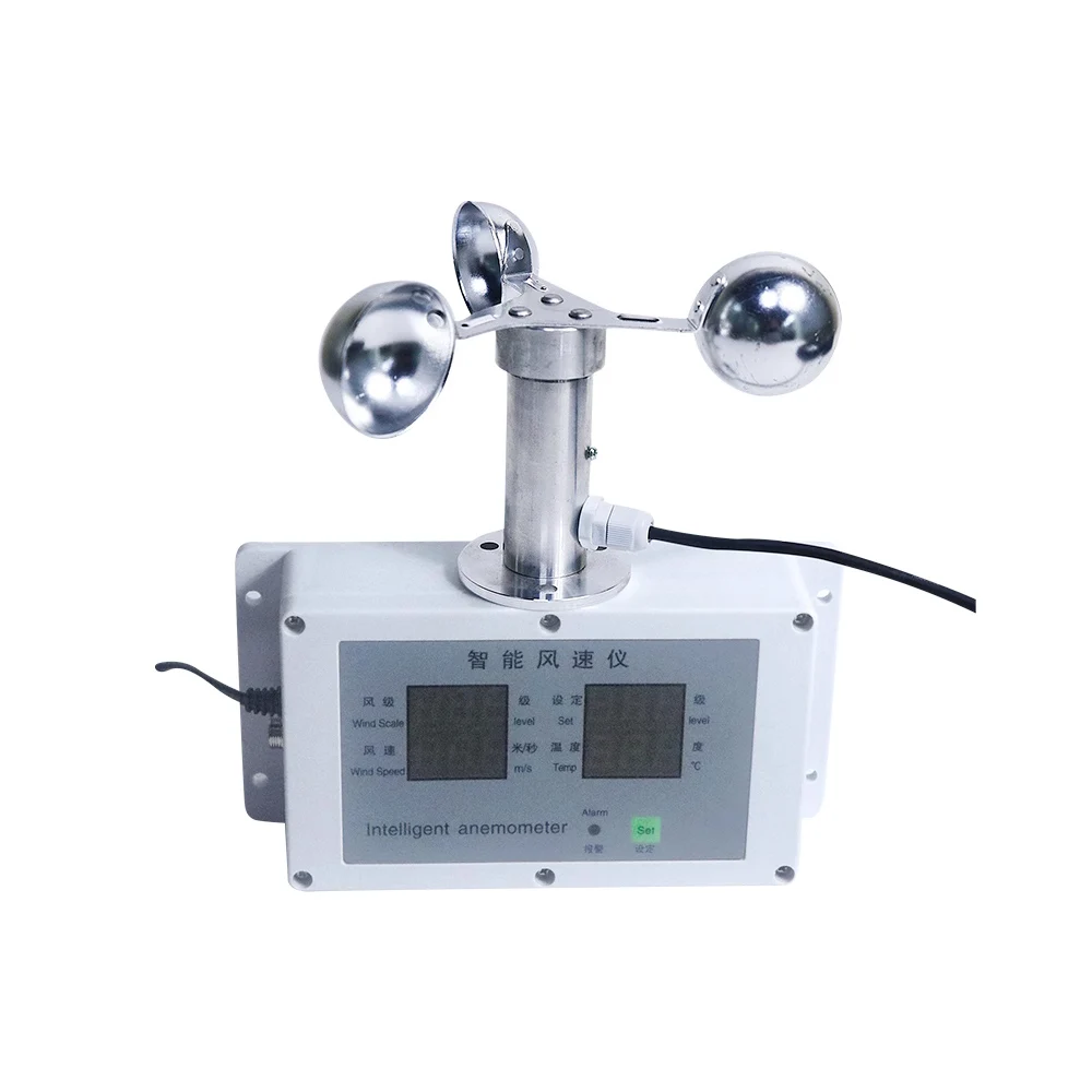 New Tower Crane Wind Speed Sensor Anemometer Real-time Data Display 12V/24V/220V Power Supply 1 Year for Energy Industry