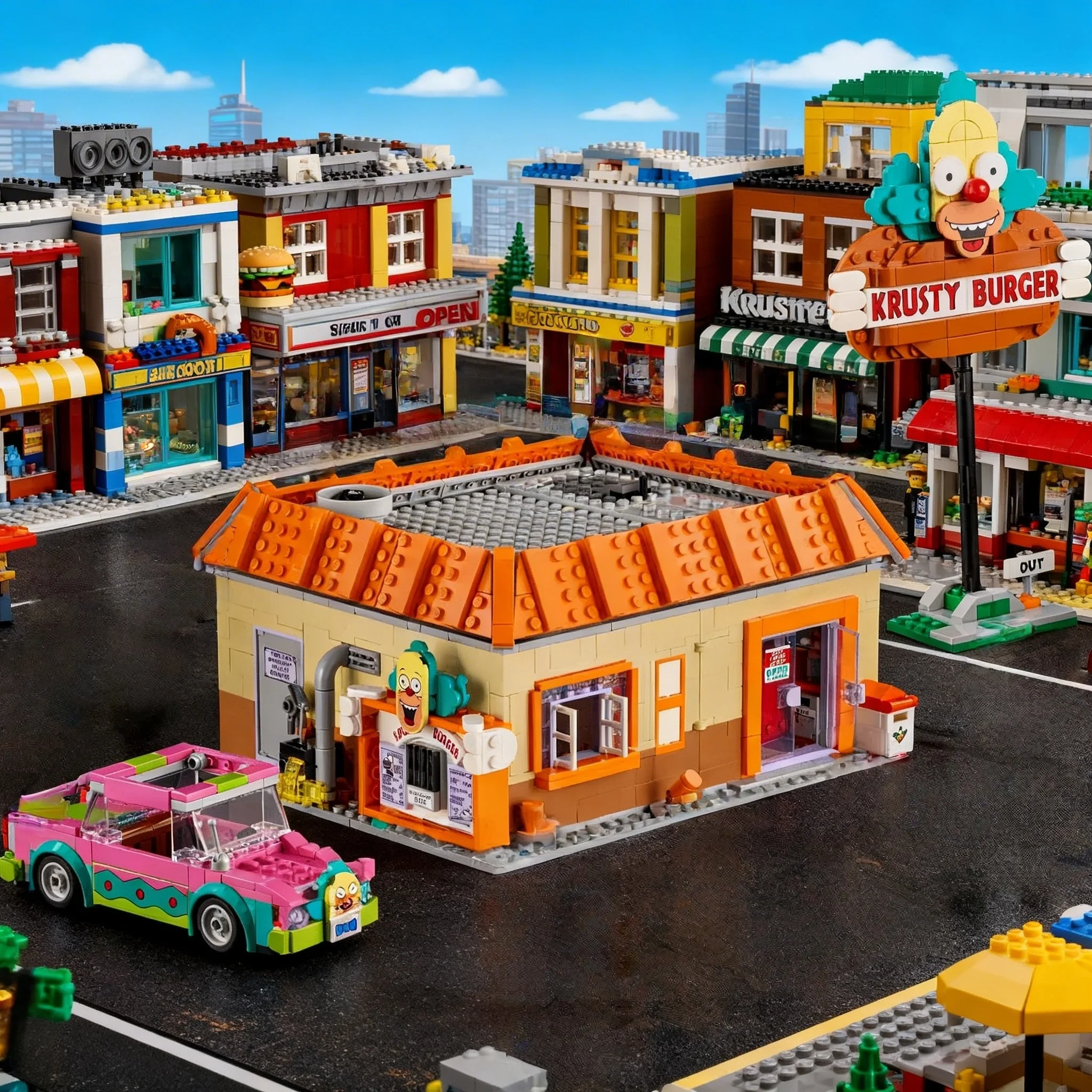 

2026 hot-selling burger house model brick educational toy store holiday gifts for men and women