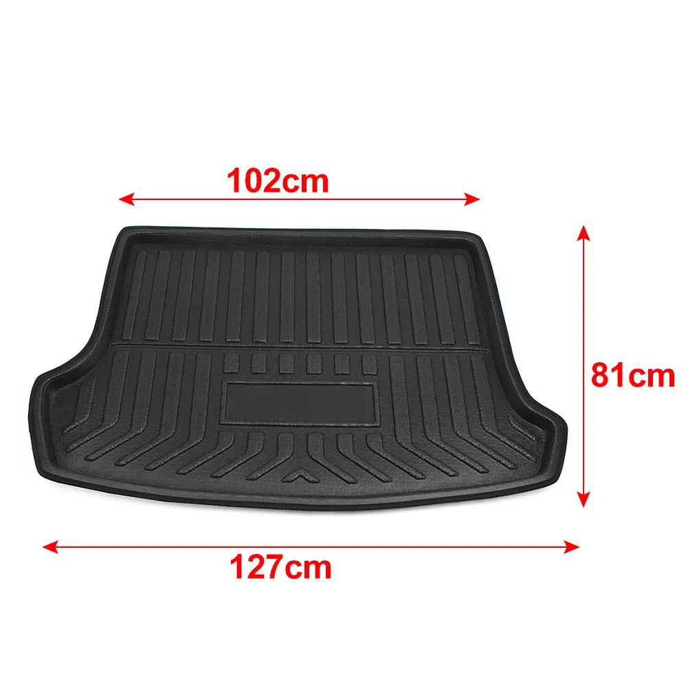 Car Rear Trunk Mat for Volkswagen VW T-ROC R-Line 2017~2023 2022 Panel Tray Waterproof Pad Space Boot Carg Cover Rug Accessories