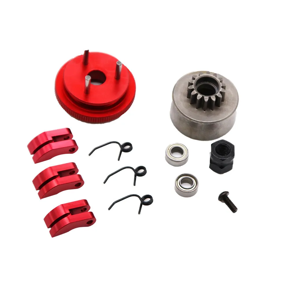 

Комплект сцепления RC 14T: колокол сцепления, подшипник, шестерня, маховик, пружина, конус, гайка двигателя. Совместим с HPI, HSP, Traxxas, Axial, Himoto 1/8 RC.